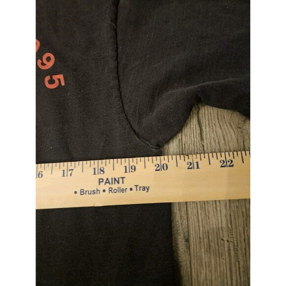 Vintage 1995  Elton John Billy Joel Tour TShirt LARGE Black Single Stitch USA - Picture 8 of 9